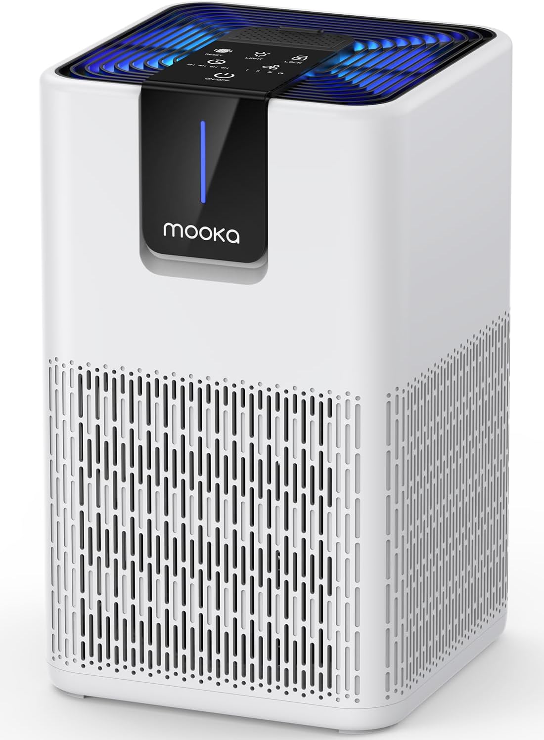 広い部屋用空気清浄機 1250 平方フィート、ペット用 H13 HEPA フィルター、ほこり、臭い、煙、15dB 静かな睡眠モード、アロマセラピー