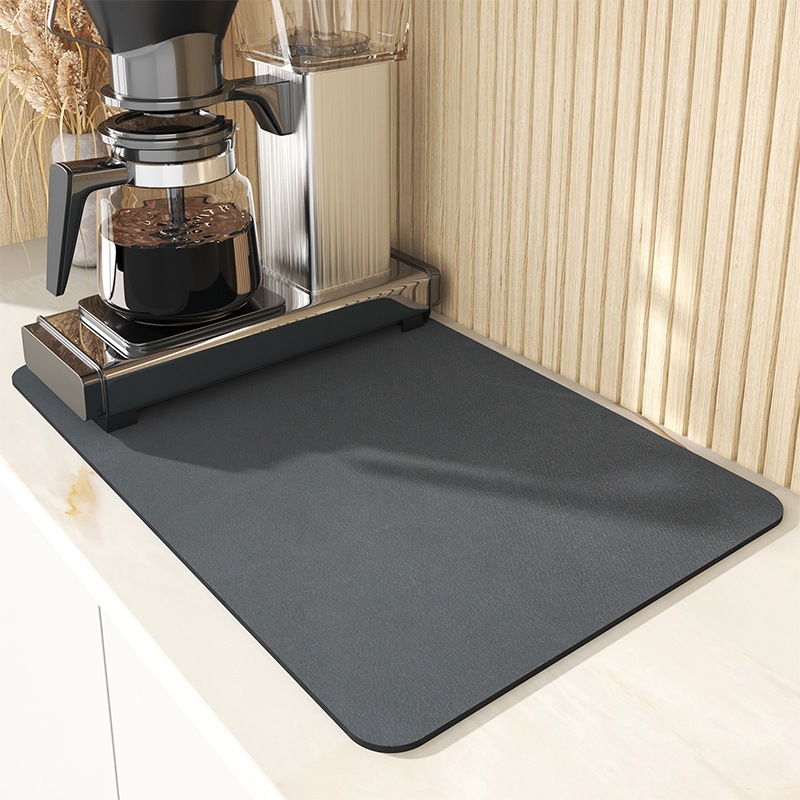 超吸収性大型キッチン吸収マット滑り止め水切りコーヒー食器乾燥マット速乾性浴室排水パッド食器マット