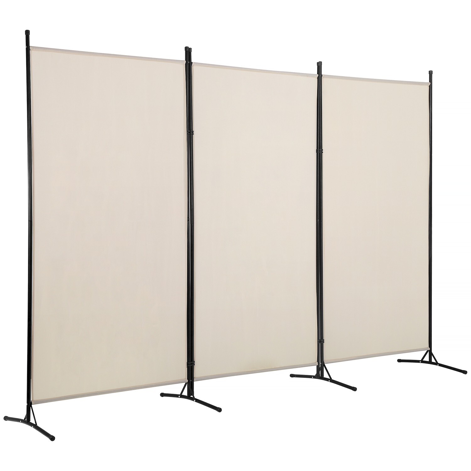3-Panel Folding Privacy Screen, 6 Ft Portable Room Divider for Separating Spaces
