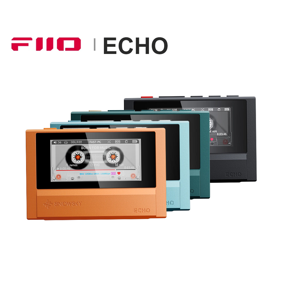 FiiO ECHO 4 ギガバイトポータブル高解像度オーディオ音楽プレーヤーデュアル DAC Bluetooth 音楽プレーヤー 3.5 ミリメートル 4.4 ミリメートルバランス出力カラースクリーン