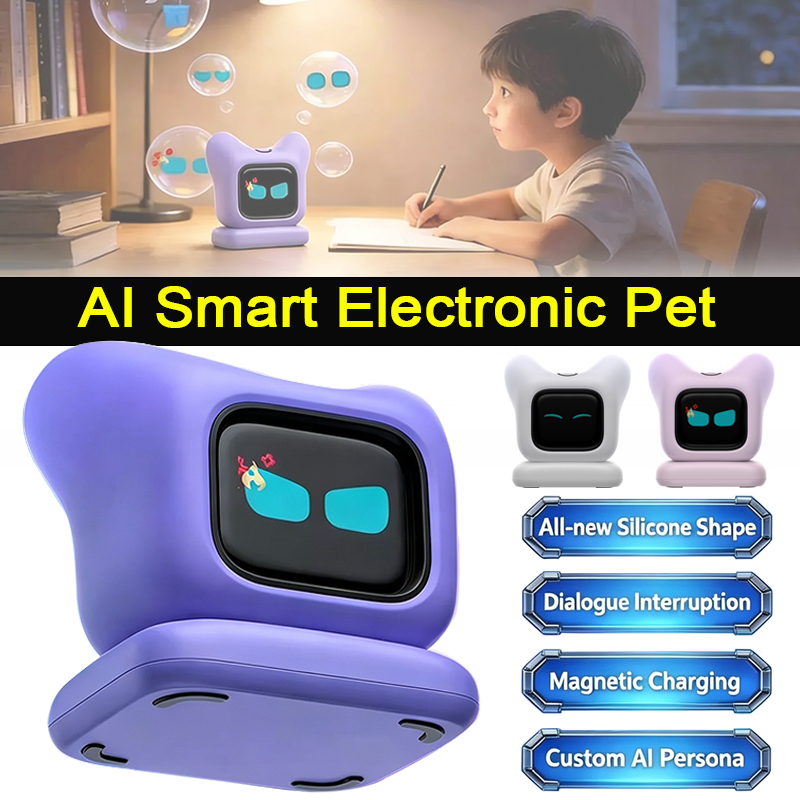 AIスマート電子ペットAI音声起動電子ペットカーロボット感情的インタラクションチャットボットAIディープシーク誕生日ギフト用