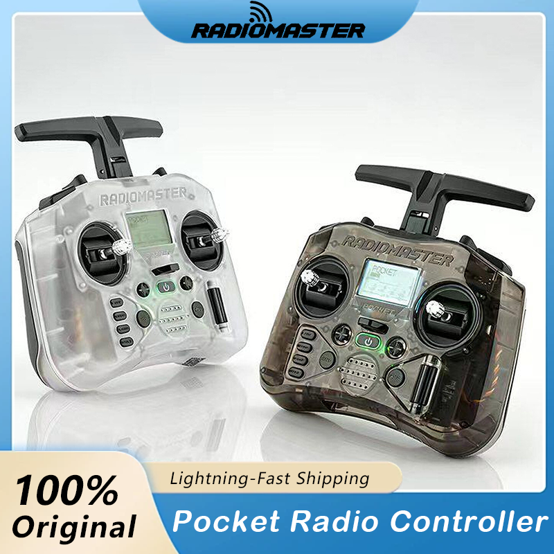 Radiomaster Pocket EdgeTX 2.4G 無線コントローラ CC2500 / ELRS ホールジンバル送信機 LED ライト内蔵 折りたたみ式アンテナ