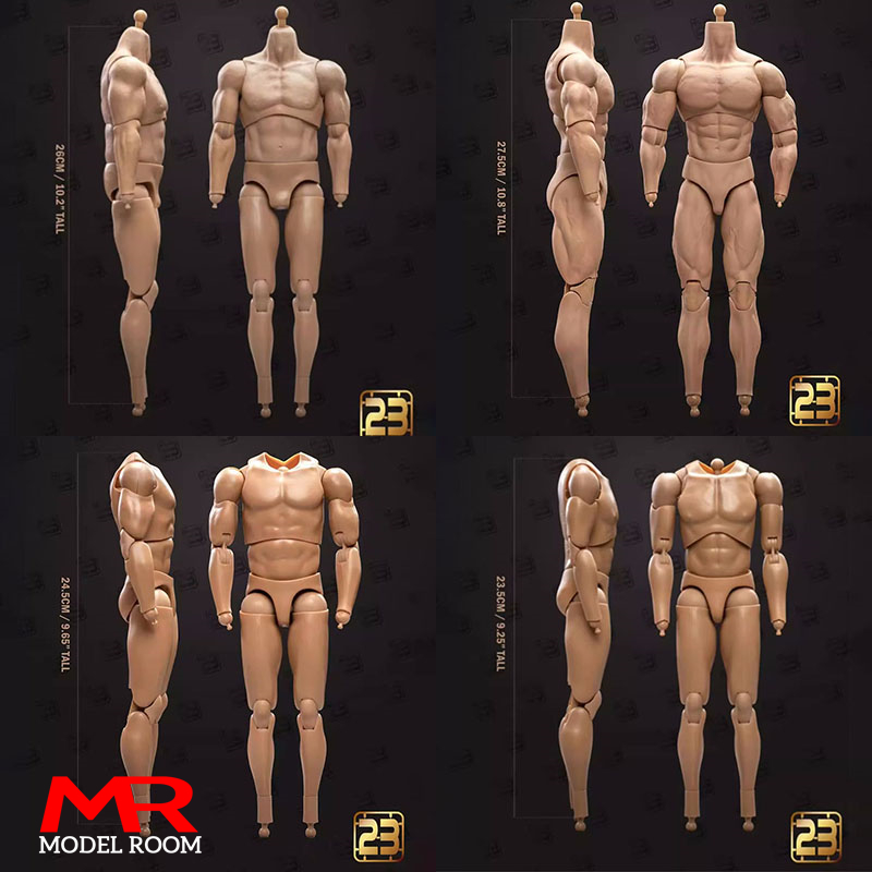 23TOYS 23-BD001 1/6 スケール男性兵士ジョイントボディ 23.5 センチメートル - 27.5 センチメートル男性標準筋肉アクションフィギュア関節ボディ