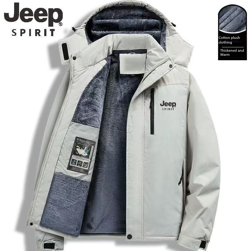 Jeep の高品質ハイキング ジャケット、取り外し可能な帽子付きのアウトドア登山コート、さまざまな厚さのスタイルをご用意しています。