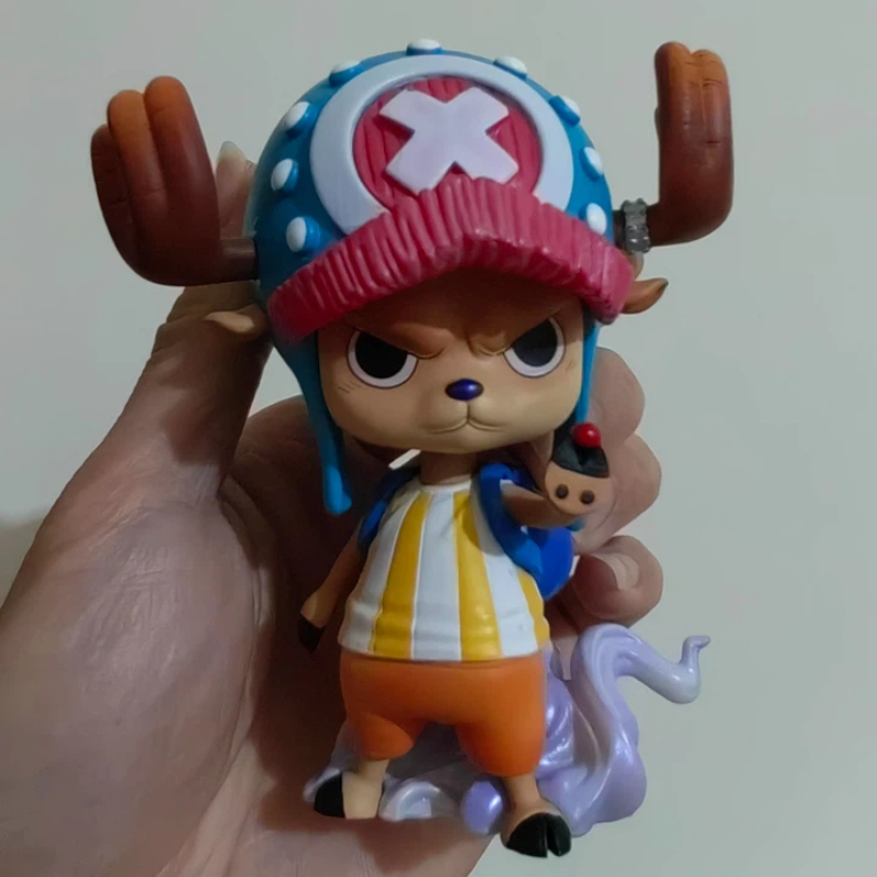 新しい 10 センチメートルワンピースアニメフィギュアトニートニーチョッパーフィギュアかわいい Pvc 像コレクションモデル誕生日プレゼントカスタムおもちゃプレサロ