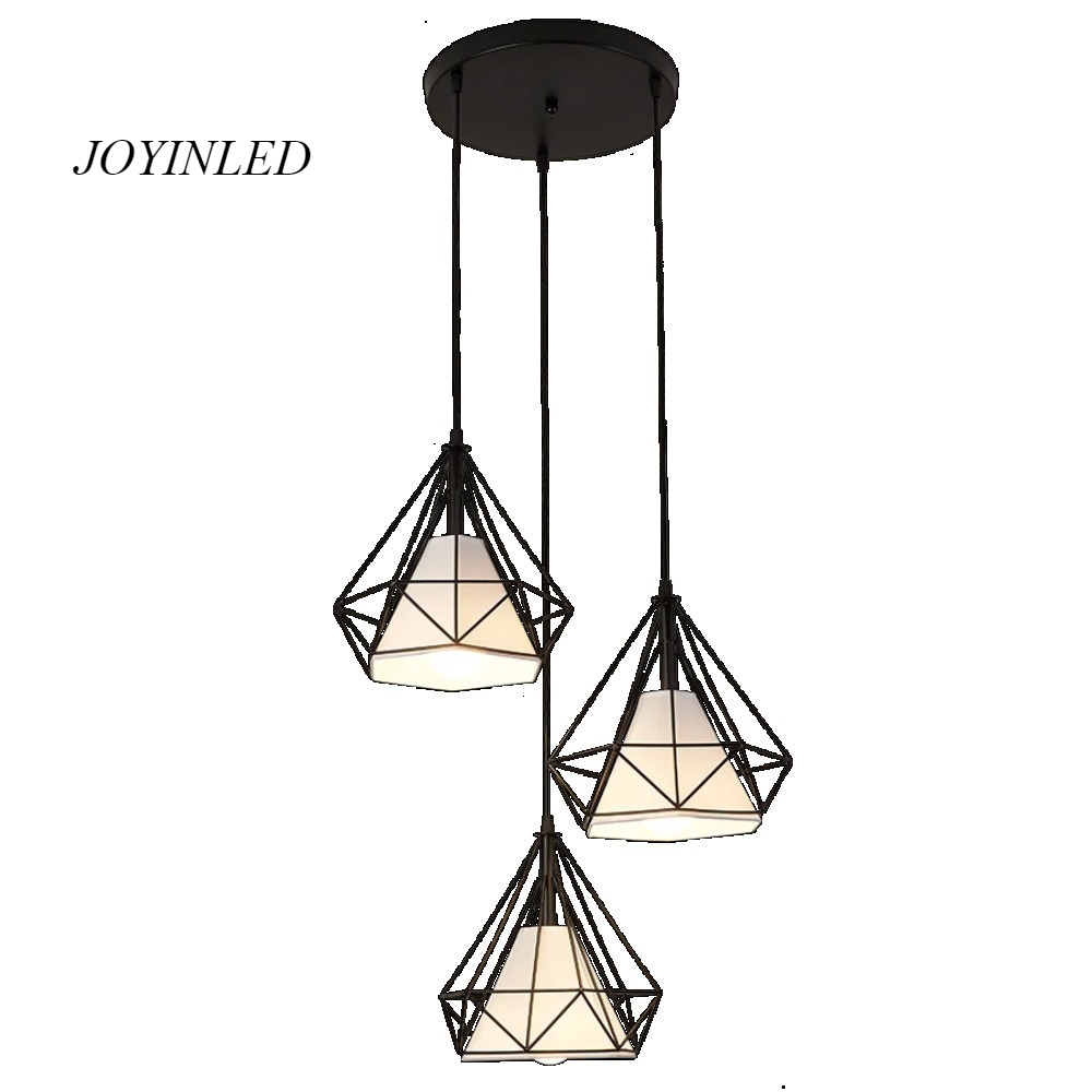 JOYINLED 1/3 ヘッドモダンロフトシャンデリア装飾アートクリエイティブ照明リビングルームキッチンベッドルームダイニングルーム Dia.25cm