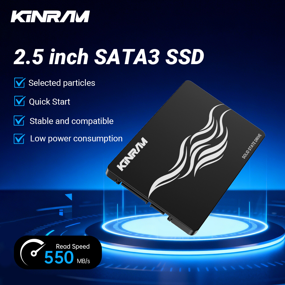 KinRam SSD 240GB 256GB SATA 3 2.5 Internal Desktop Hard Drive 64GB 120GB 128GB HDD High Speed Solid State Disk for PC Laptop