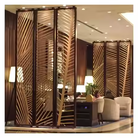 Modern Style Stainless Steel Screen Partition Wall Divider Office Room Interior Decoration Metal Panel