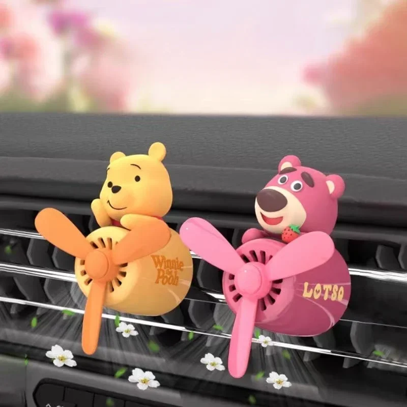 漫画ステッチ Lotso ミッキーくまのプーさん車芳香剤香水ディフューザー自動車アクセサリーフレグランス車の装飾品