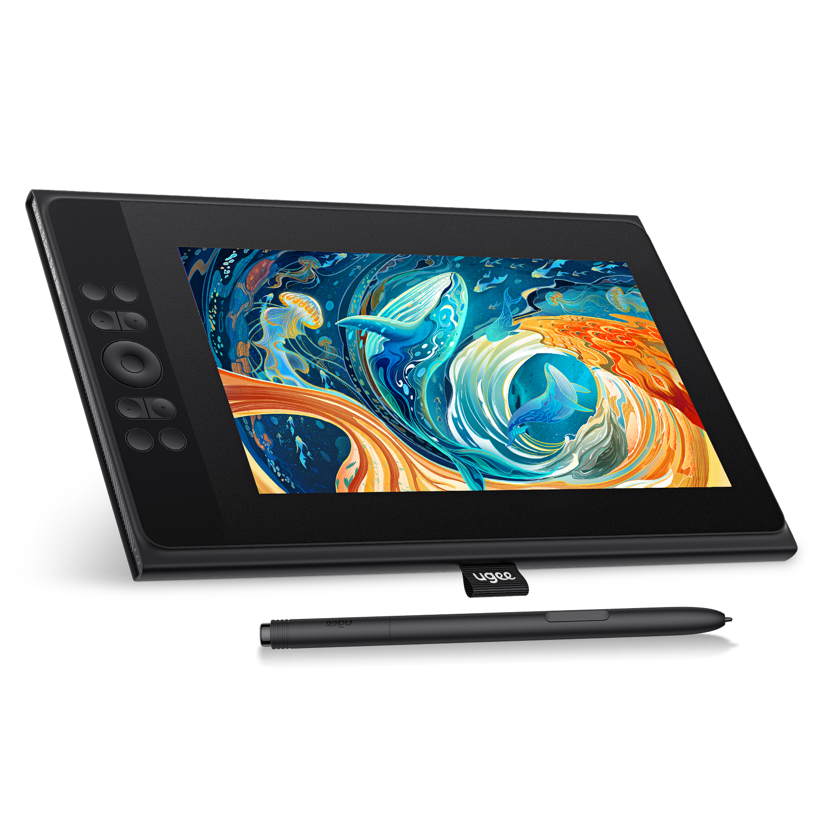 UGEE UE12 Plus デジタルペンタブレットモニター 11.9 HD スクリーン 127%sRGB 8192 グラフィック描画タブレットサポート Windows/mac/Android