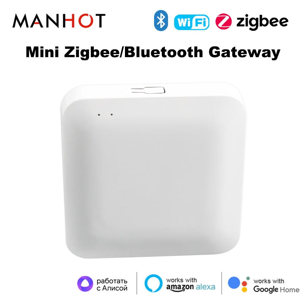 スマートライフ マルチモードゲートウェイ ZigBee Bluetooth ワイヤレスハブ リモートコントローラー ブリッジ音声制御 Alexa Google Home と連携