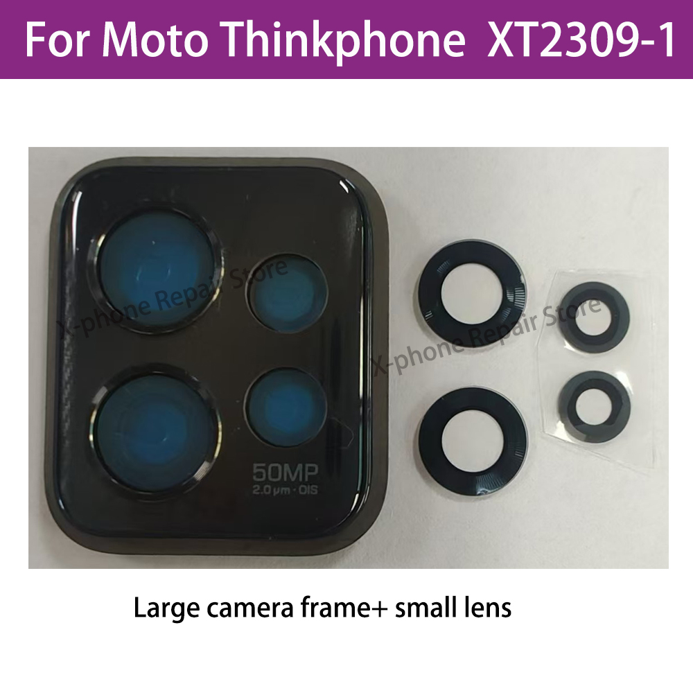オリジナルリアバックカメラガラスレンズモトローラ Thinkphone XT2309-1 交換粘着ステッカー交換パー