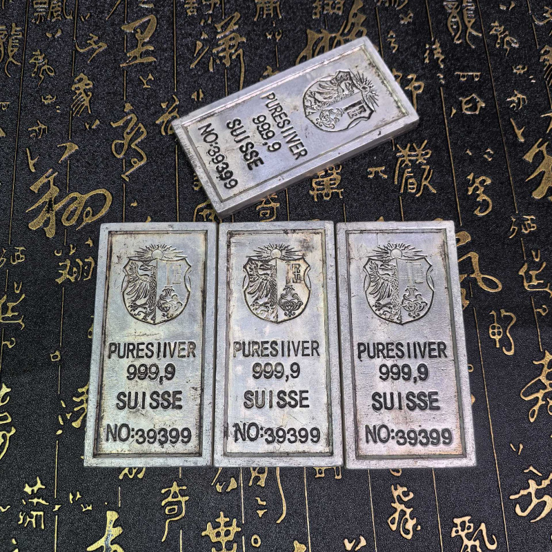 アンティーククラフト古い外貨スイスシルバーバー(1PC)銀メッキ記念コイン収集価値のあるクラフトオーナメントギフト