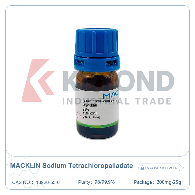 マックリン社製テトラクロロパラジウム酸 98% CAS 13820-53-6 パラジウム触媒分析合成用化学試薬 1g 250g