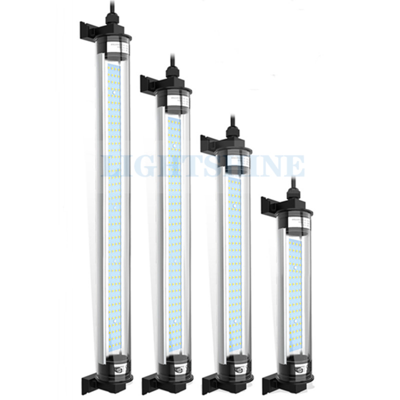 Led 工作機械ランプ 24v オイルウォータープルーフ防爆ランプ CNC 旋盤ランプ 220v ロングラウンドチューブ高輝度ライト 70 80 90 100 センチメートル