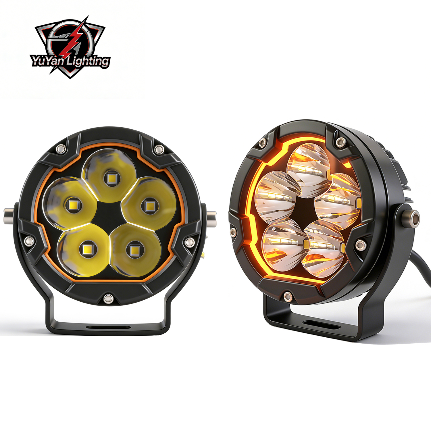 3 インチ LED ワークライトポッド黄色 DRL スポットフォグランプオフロード 4x4 トラック SUV オートバイ ATV ボート 12V 24V