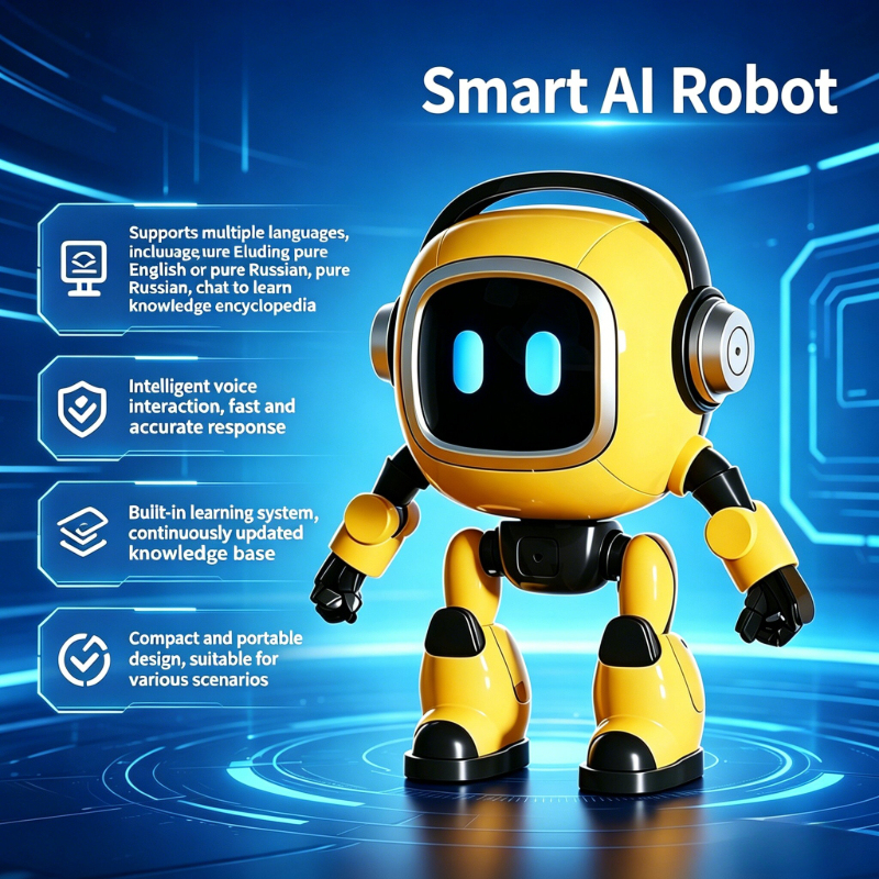 スマート AI ロボット インテリジェント音声制御 インタラクティブ コンパニオン ロボット 多言語サポート インタラクティブ ロボットの学習