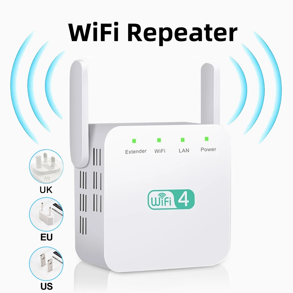 長距離 WiFi リピーター ネットワーク エクステンダー ブースター 300Mbps 2.4GHz ワイヤレス アクセス ポイント、ホーム ルーター用イーサネット ポート付き