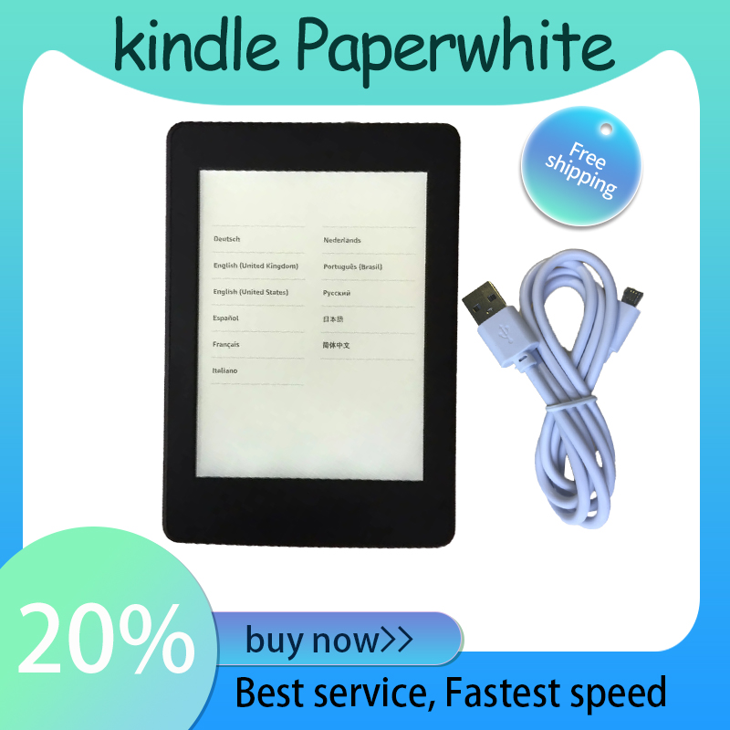 中古オリジナル バックライト付き 暗闇で読む 6インチ インク 電子インク 電子ブック Kindle Paperwhite 6th 電子ブック リーダー 2GB livro サポート TXT、PDF