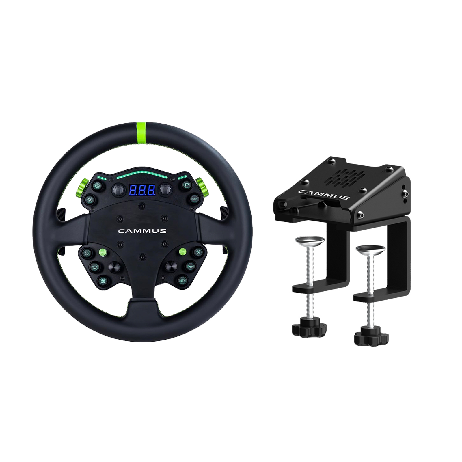 CAMMUS C12 ダイレクト ドライブ ベース シミュレーター ゲーム用ステアリング ホイール レーシング ドライビング ホイールとペダル PC ゲーム用