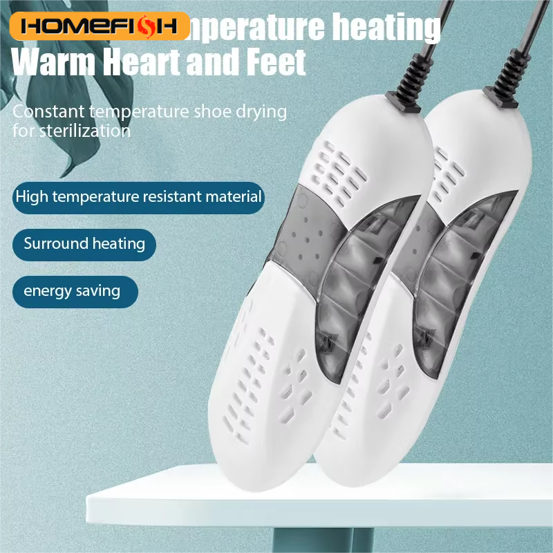 HOMEFISH 電気靴乾燥機 熱と紫外線を備えた消臭器 フットウォーマー 除湿機 ブーツ臭除去器 家庭用