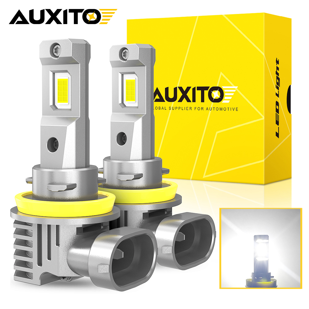AUXITO H8 H11 LED ヘッドライト電球 9005 HB3 H9 H16JP LED 50W 16000LM 12V Bmw E46 F20 ゴルフ 4 パサート B6 B8 メルセデス フォード 2 個
