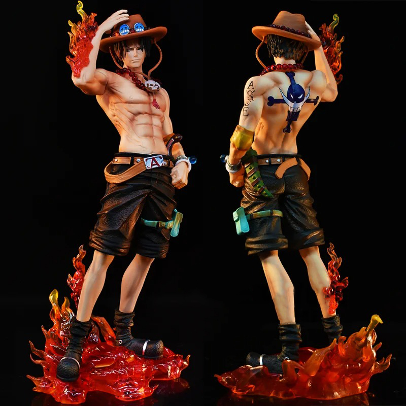 23 センチメートルアニメエースフィギュアワンピースアクション置物 PVC グッズ像モデルおもちゃギフト