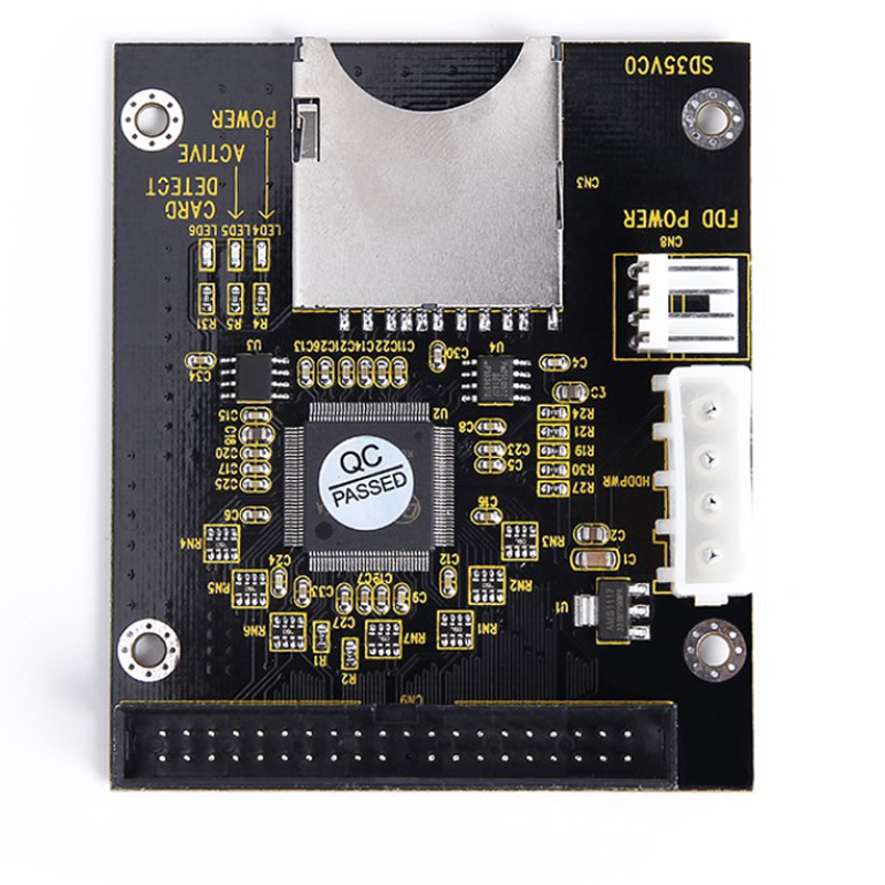 SD-IDE 40ピンオス変換カード 3.5インチ IDE-SD SDHC SDXC MMCメモリーカード拡張アダプター（デスクトップコンピュータストレージ用）