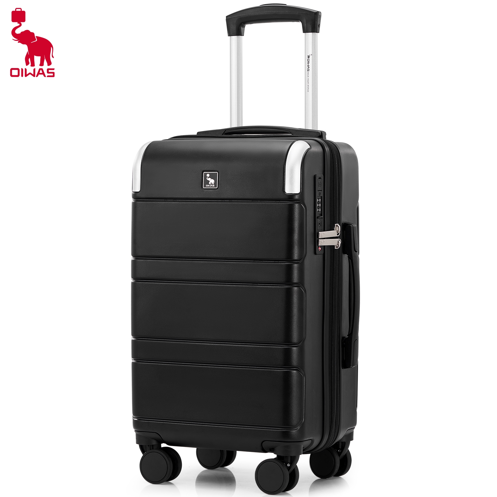OIWAS GLOBAL COLLECTION 荷物拡張可能層、TSA充電ロック、TPU防水バッグ耐衝撃性、広々とした旅行準備完了