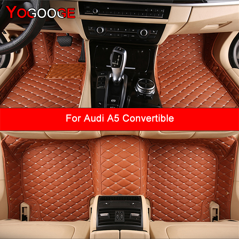 YOGOOGE カスタム車のフロアマットアウディ A5 コンバーチブルカブリオレ自動車カーペットフットコシェ Accessorie