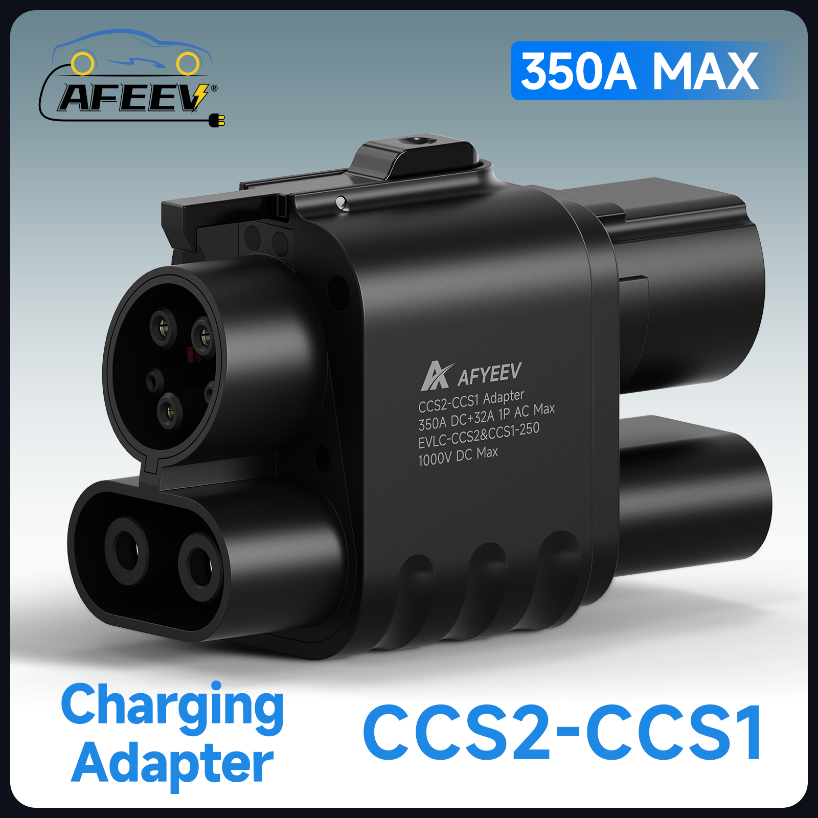 AFEEV CCS2 から CCS1 EV 充電アダプタ 350A 350kW DC 1000V 急速充電器アダプタ DC AC 電気自動車コネクタ