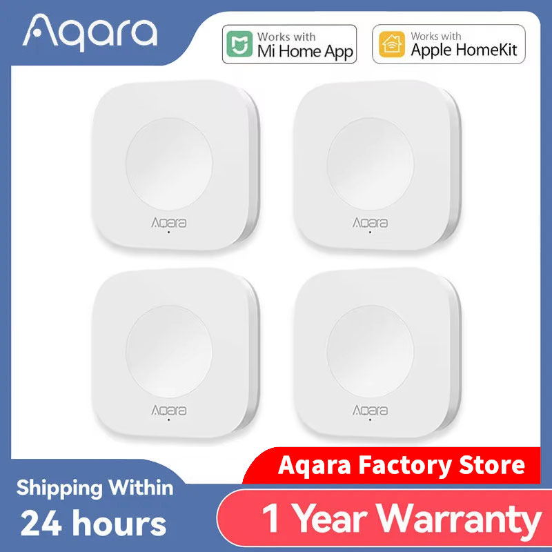 Aqara ミニワイヤレススイッチ Zigbee 接続多用途 3 ウェイ制御ボタンスマートホームデバイス用 Apple HomeKit と互換性