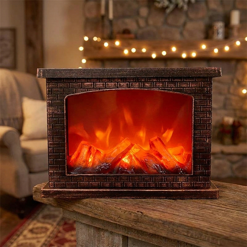 アメリカの暖炉シミュレーション炎の雰囲気ライトリビングルームデスクトップ Chimenea 装飾品偽暖炉家の装飾ストーブ