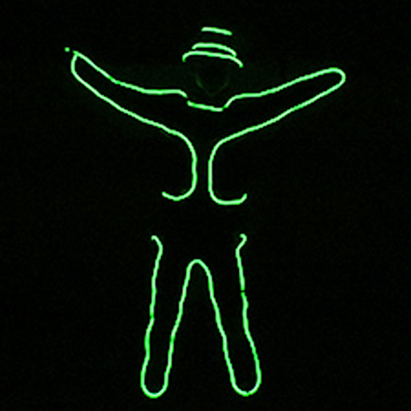 LED 服ナイトショーダンスウェアクールグロー EL ワイヤー用品ファッションコスプレ発光服蛍光ライトアップ衣装