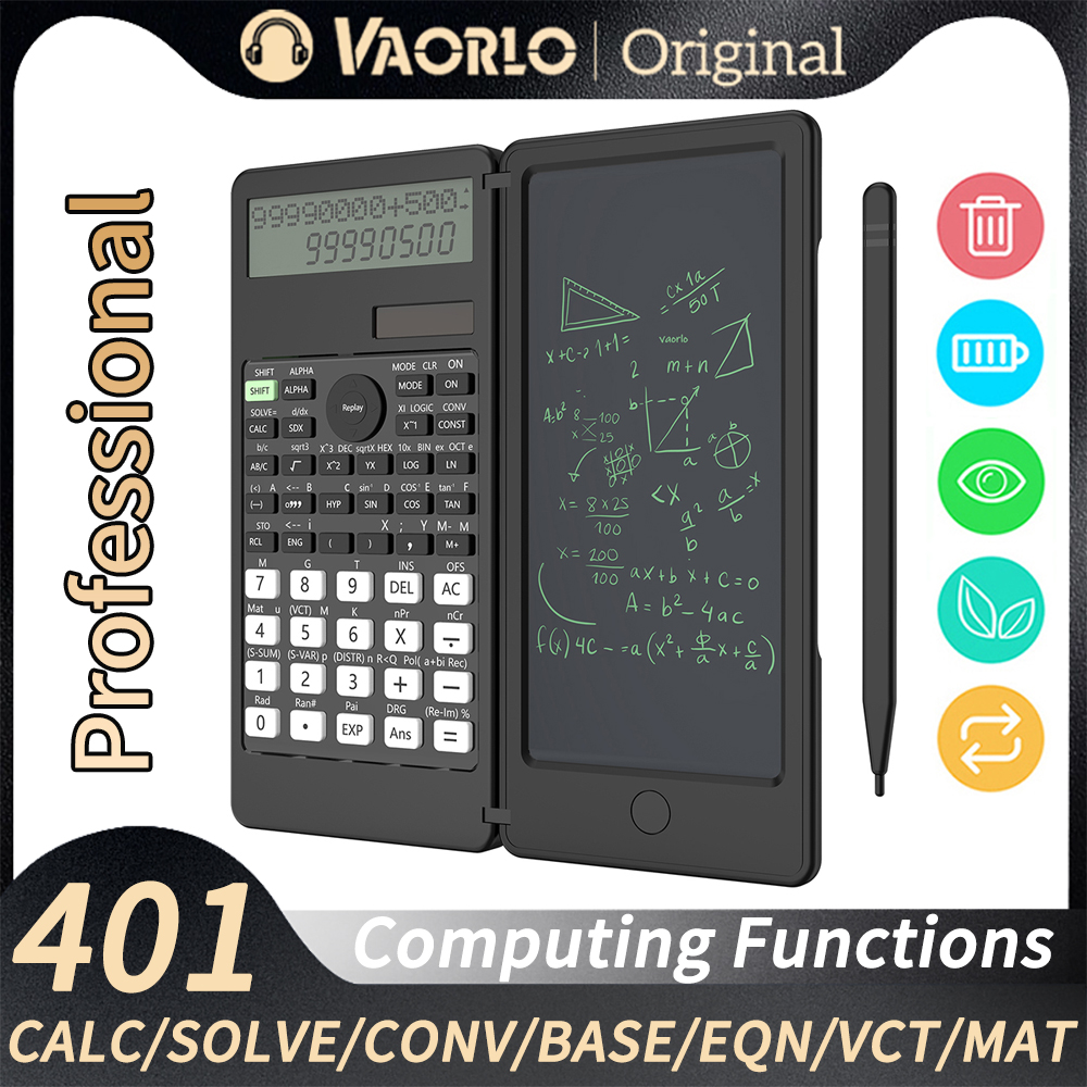 401 コンピューティング機能ソーラー関数電卓 6 インチ書き込みタブレット折りたたみプロ電卓 PK 991MS 991ES