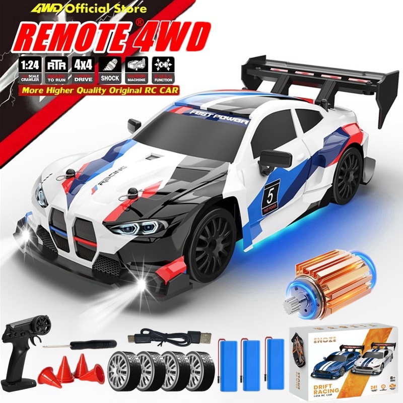 4WD 1:24 リモートコントロールドリフト RC レーシングカー 20 キロ/H 高速 4x4 RC カー車両モデル電子玩具子供のためのギフト