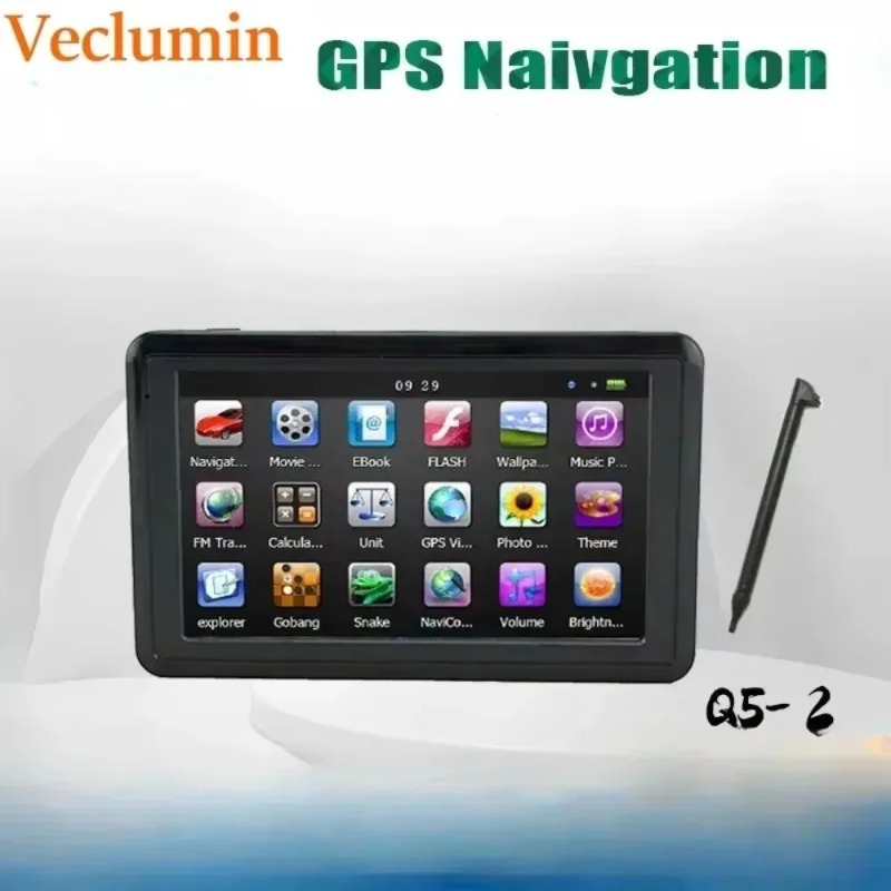 5 "Q5-2 MP3 MP4 5" HD カー GPS ナビゲーション 4 ギガバイトデバイスタッチスクリーン USB カーチャージャー最新ヨーロッパ米国カナダ地図サンシェード