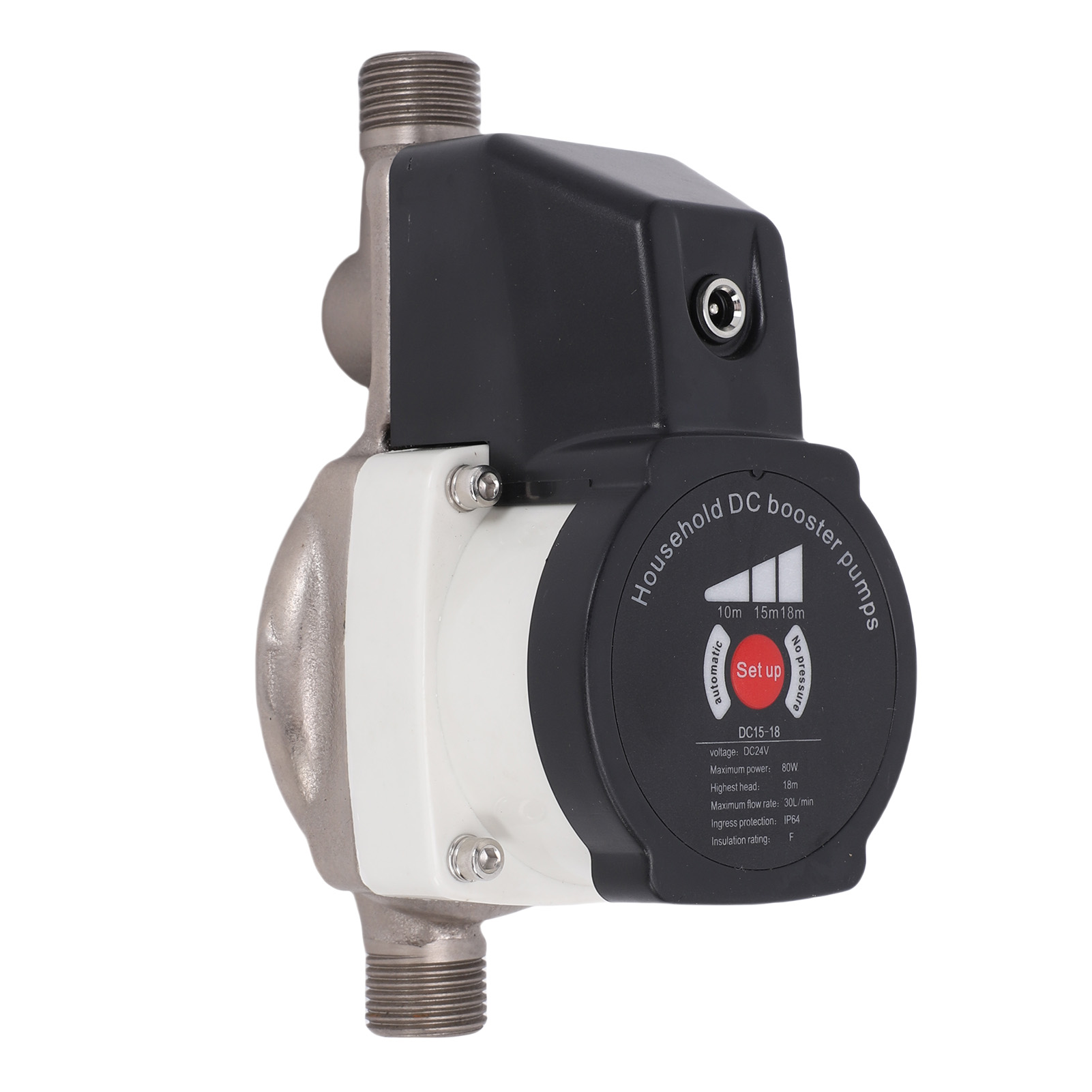 スマートシャワー水圧ブースターポンプ 475.5GPH 80W 36.2PSI 省エネ家庭用 1/2 インチ NPT インターフェース手動自動 2 スイッチ
