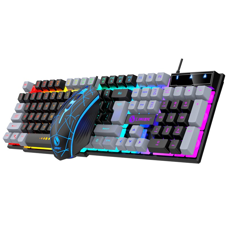 有線キーボードとマウスセット Usb 発光メカニカルキーボードとマウスセット PC ラップトップコンピュータゲームオフィス用