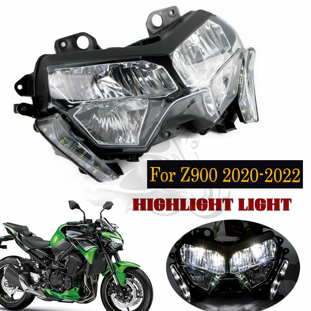2020 - 2024 Kawasaki Z900 オートバイ LED フロントヘッドライトヘッドランプアセンブリ Z 900 ZR900 2021 2022 23 ヘッドライトアクセサリーに適合