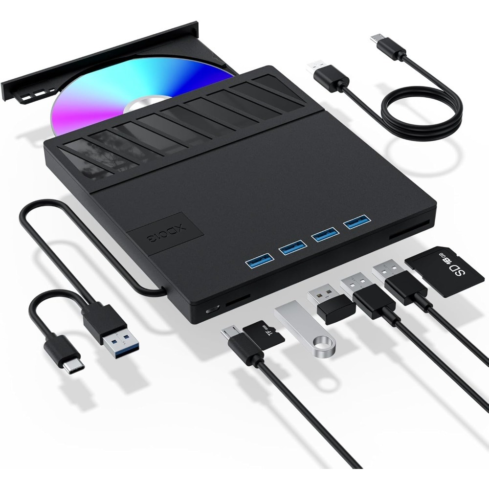 外部ブルーレイドライブ、USB 3.0 ポータブルブルーレイ DVD/CD/BD バーナープレーヤー、Windows MacO と互換性のある 3D 光学式ブルーレイドライブ
