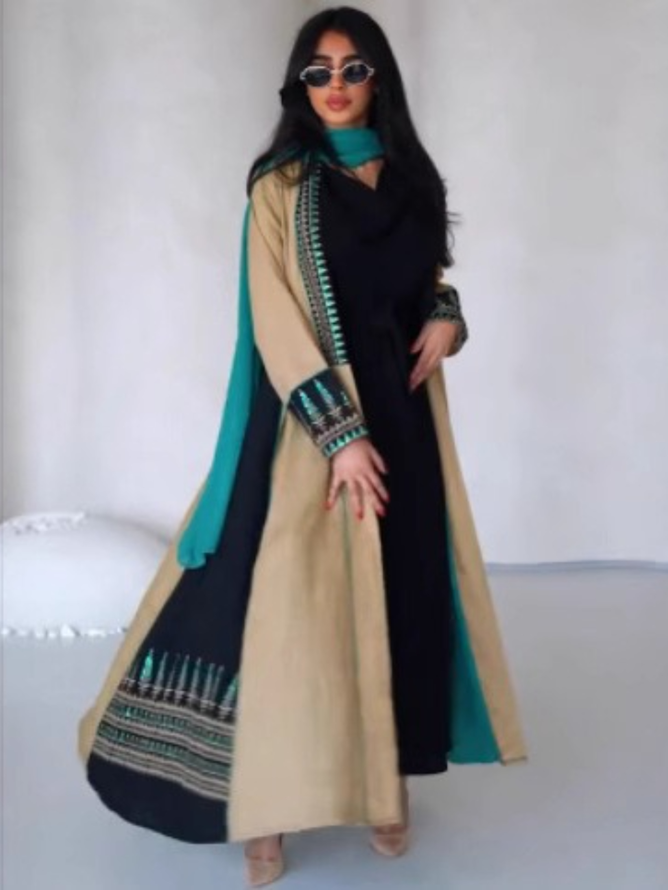 イード女性アバヤイスラム教徒カーディガンドレスパーティー Jalabiya ラマダントレンチロングアバヤ Vestidos ラルゴアラブロングローブカフタン秋
