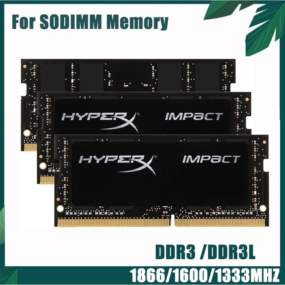 HyperX ノートパソコン用メモリ RAM DDR3 DDR3L 8GB 4GB 1600MHz 1333MHz 1866MHz SODIMM 1.35V 1.5V PC3/PC3L-12800S PC3-10600S 非ECCメモリ