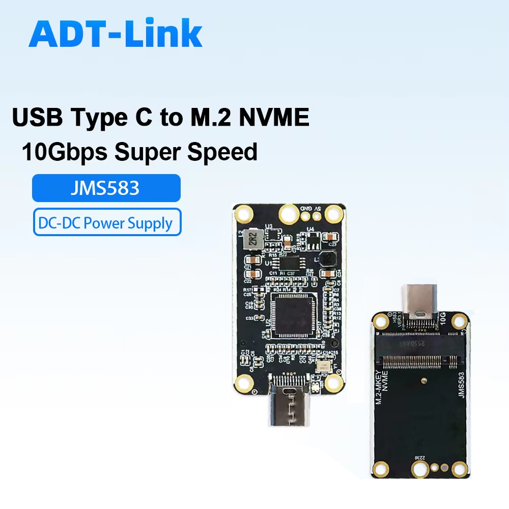 USB Type-C 10Gbps M.2 NVME アダプタ JMS583 PCBA M キー PCIE SSD コンバータ DC-DC 2230 ベア PCB ハードドライブエンクロージャアダプタカード