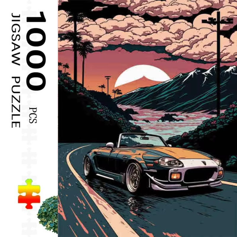 500ピース ジグソーパズル 車 シティ ムーン ジグソーパズル 知育玩具 子供用 ゲーム クリスマスギフト