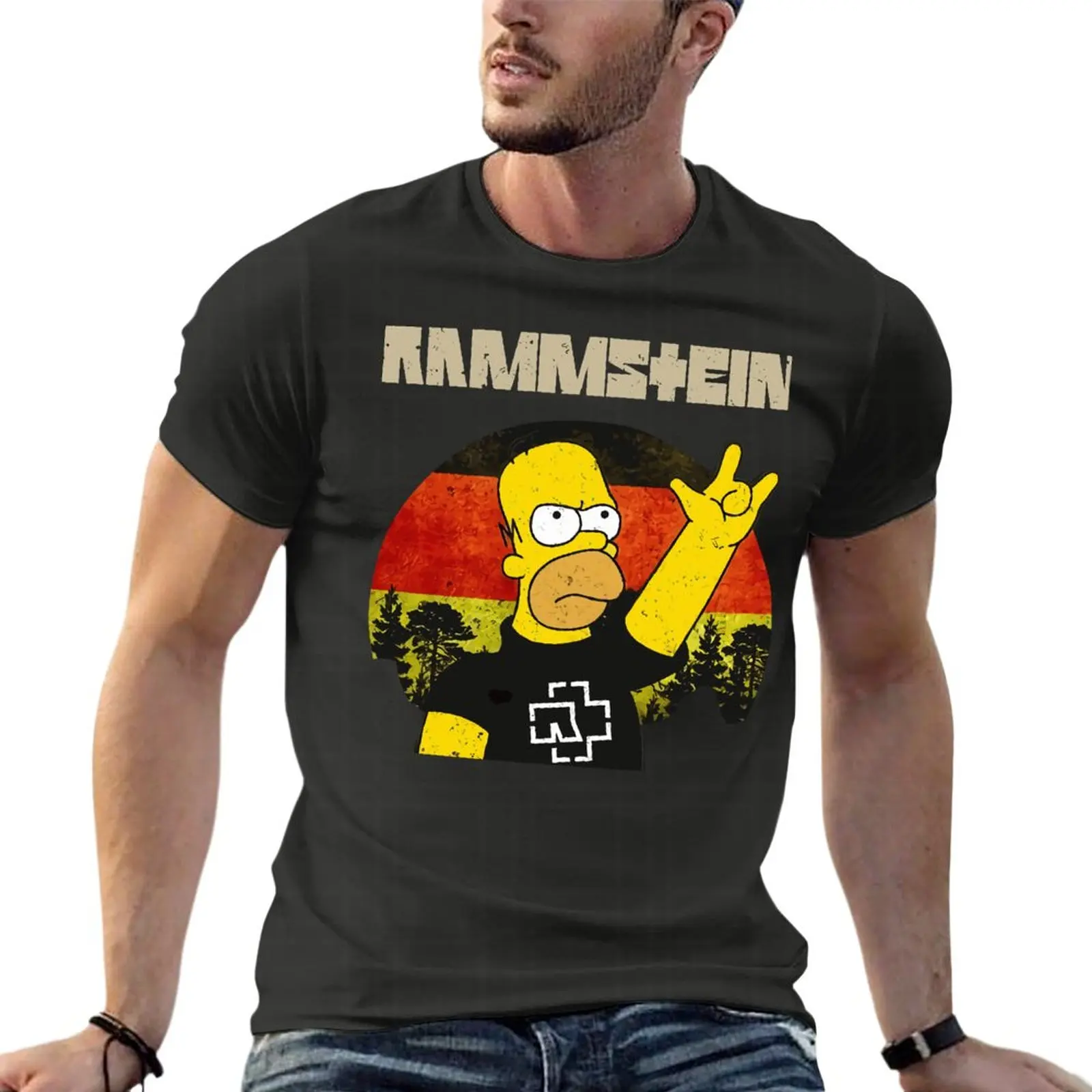 ホーマードイツバージョン特大 Tシャツカスタム男性服綿 100% ストリートプラスサイズトップス Tシャツ