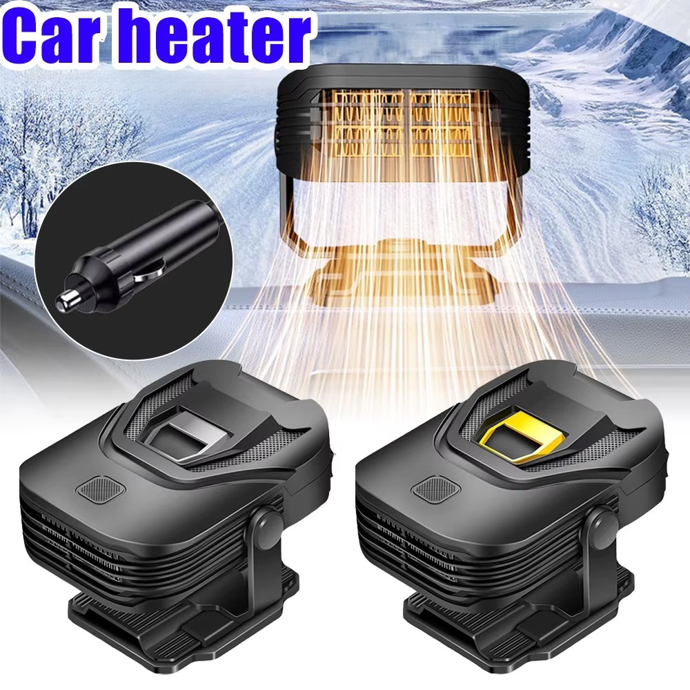 1 個ポータブルデフロスターカーヒーターファン 12V カーヒーター電気冷却加熱ファンフロントガラスデフォッガーデフロスターデミスター