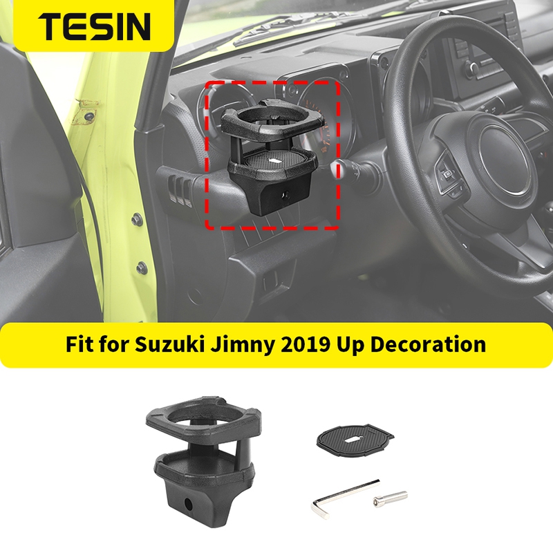 TESIN 車のカップホルダー水ボトルドリンクホルダースズキジムニー JB74 2019 2020 2021 2022 2023 2024 2025 2026 アップアクセサリー