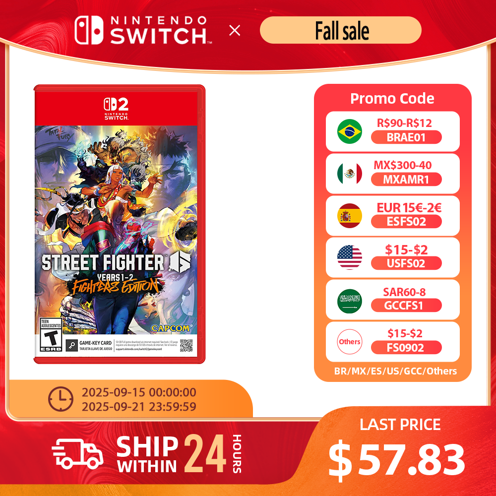 ストリートファイター 6 イヤー 1-2 ファイターズ エディション - Nintendo Switch 2 用オリジナル物理ゲームカード