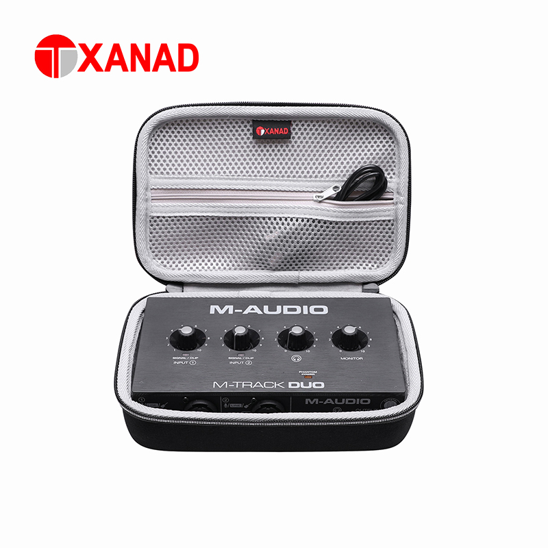 XANAD EVA ハードケース M Audio M Track Duo USB オーディオインターフェイス収納バッグ(ケースのみ)